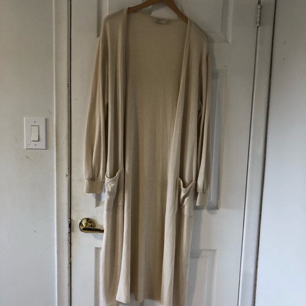 CREAM Maxi Cardigan in Off White